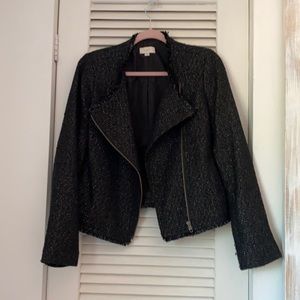EUC LOFT Tweed Moto Jacket